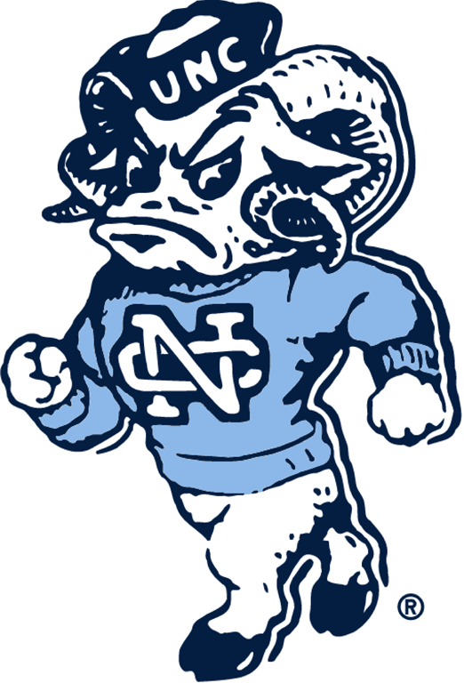 North Carolina Tar Heels 1983-1998 Primary Logo t shirts iron on transfers
